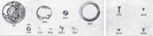 A Schild AS Calibre 1717 watch date parts