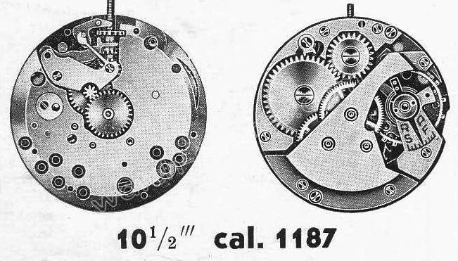 A Schild AS Calibre 1187 Watch Movements