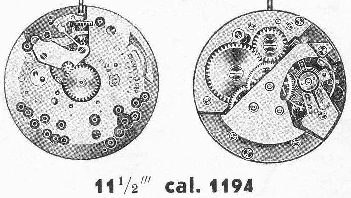 A Schild AS Calibre 1194 Watch Movements