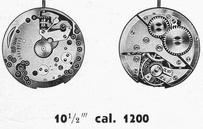 A Schild AS Calibre 1200 Watch Movements