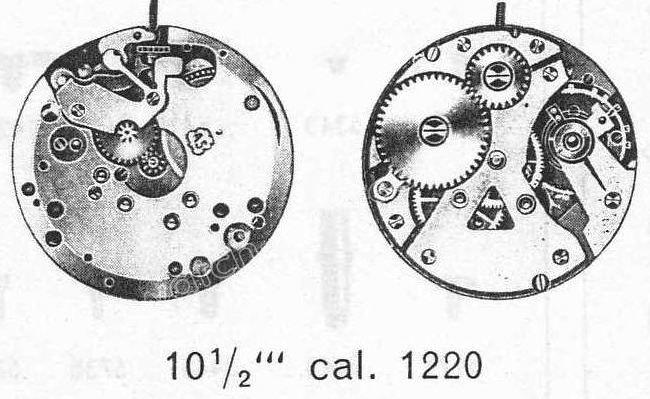 A Schild AS Calibre 1220 Watch Movements