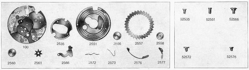 A Schild AS Calibre 1442 Watch Date spare parts A Schild AS Calibre 1442 Watch Date spare parts