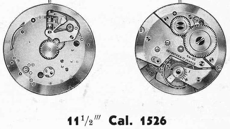 A Schild AS Calibre 1526 Watch Movements A Schild AS Calibre 1526 Watch Movements