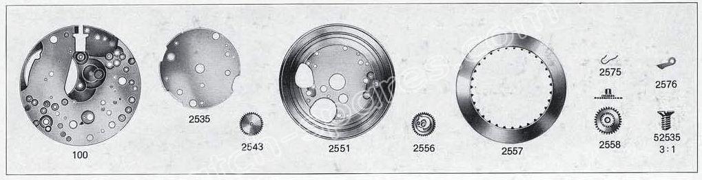 A Schild AS Calibre 1591 Watch Date spare parts A Schild AS Calibre 1591 Watch Date spare parts