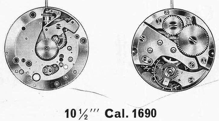 A Schild AS Calibre 1690 Watch Movements A Schild AS Calibre 1690 Watch Movements
