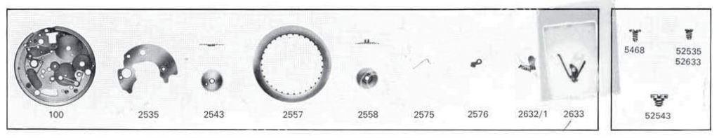 A Schild AS Calibre 1781 Watch Date spare parts A Schild AS Calibre 1781 Watch Date spare parts