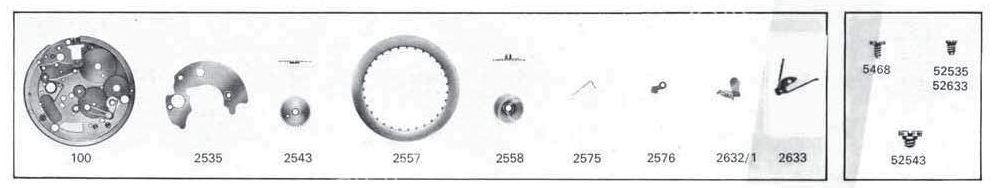 A Schild AS Calibre 1783 Watch Date spare parts A Schild AS Calibre 1783 Watch Date spare parts
