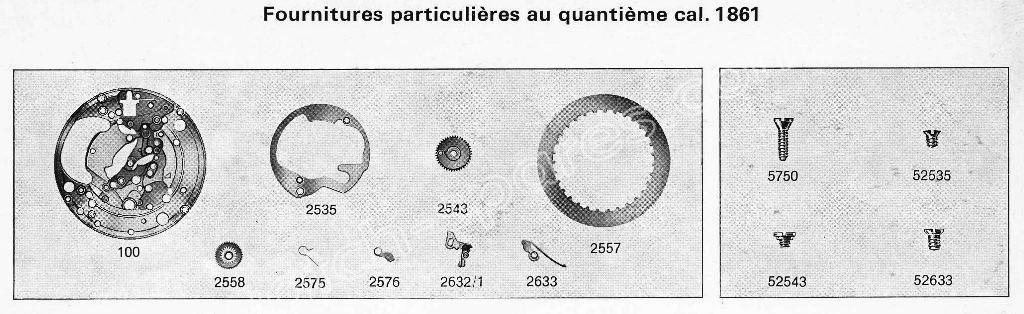 A Schild AS Calibre 1861 Watch Date spare parts A Schild AS Calibre 1861 Watch Date spare parts