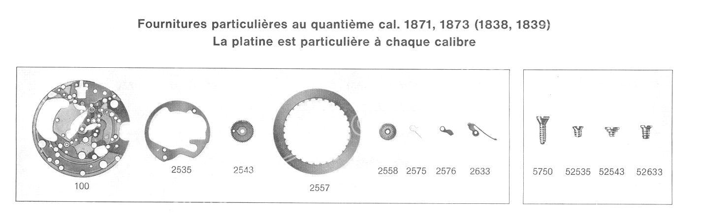 A Schild AS Calibre 1873 Watch Date spare parts A Schild AS Calibre 1873 Watch Date spare parts