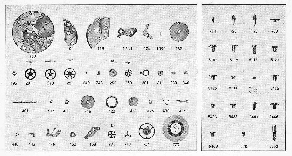 A Schild AS Calibre 1873 Watch spare parts A Schild AS Calibre 1873 Watch spare parts