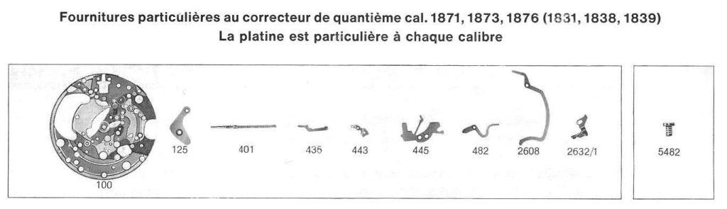 A Schild AS Calibre 1876 Watch spare part A Schild AS Calibre 1876 Watch spare part