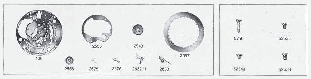 A Schild AS Calibre 1881 Watch Date spare parts A Schild AS Calibre 1881 Watch Date spare parts