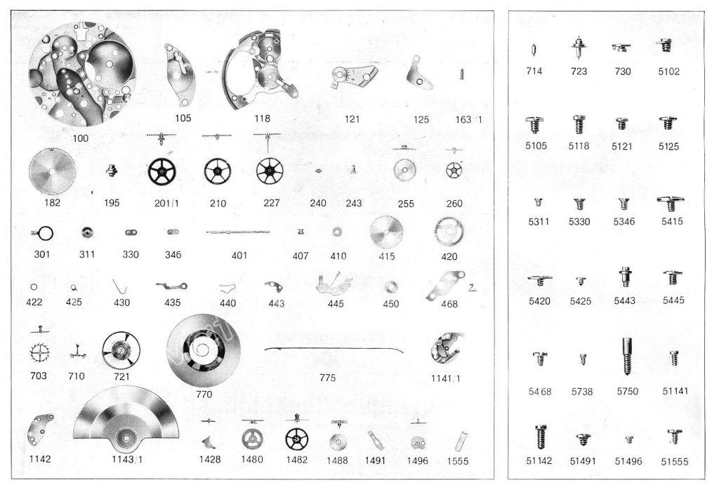 A Schild AS Calibre 1885 Watch spare parts A Schild AS Calibre 1885 Watch spare parts