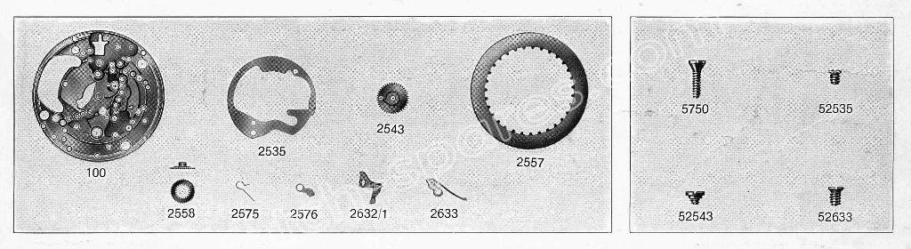 A Schild AS Calibre 1893 Watch Date spare parts A Schild AS Calibre 1893 Watch Date spare parts