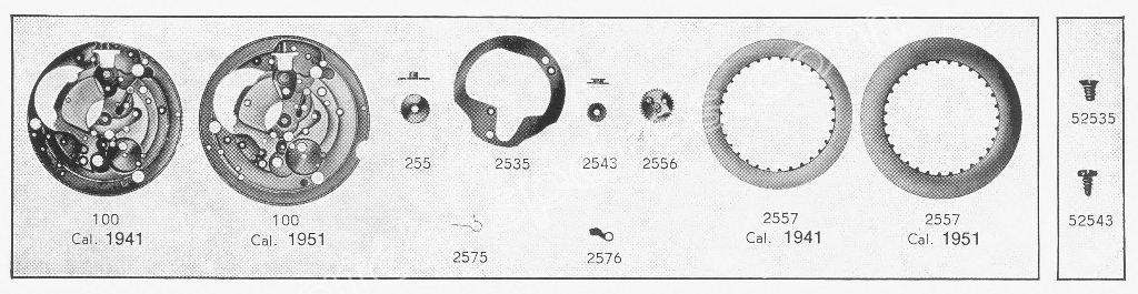 A Schild AS Calibre 1951 Watch Date spare parts A Schild AS Calibre 1951 Watch Date spare parts