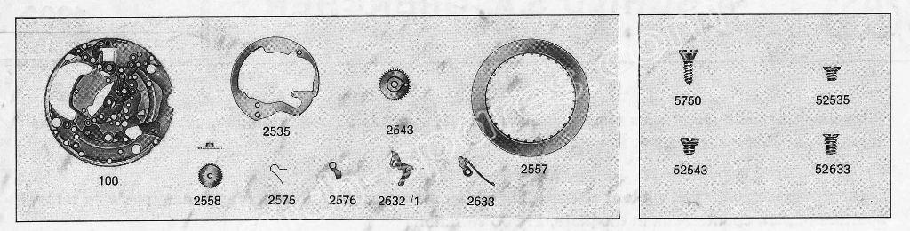 A Schild AS Calibre 1981 Watch Date spare parts A Schild AS Calibre 1981 Watch Date spare parts