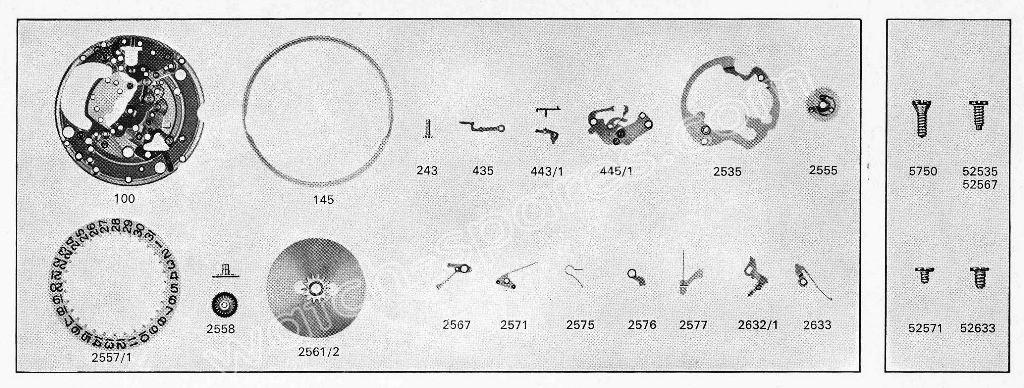 A Schild AS Calibre 2164 Watch Date spare parts A Schild AS Calibre 2164 Watch Date spare parts