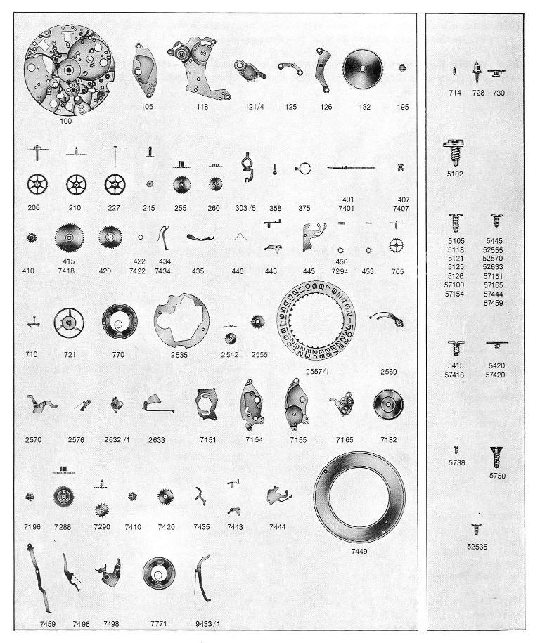 A Schild AS Calibre 5004 Watch spare parts A Schild AS Calibre 5004 Watch spare parts