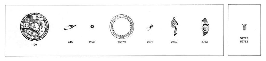 A Schild AS Calibre 5101 Watch Date spare parts A Schild AS Calibre 5101 Watch Date spare parts