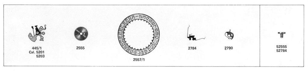 A Schild AS Calibre 5201 Watch Date spare parts A Schild AS Calibre 5201 Watch Date spare parts