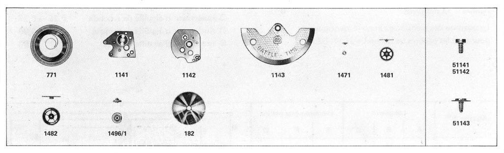 A Schild AS Calibre 5206 Automatic Watch spare parts A Schild AS Calibre 5206 Automatic Watch spare parts
