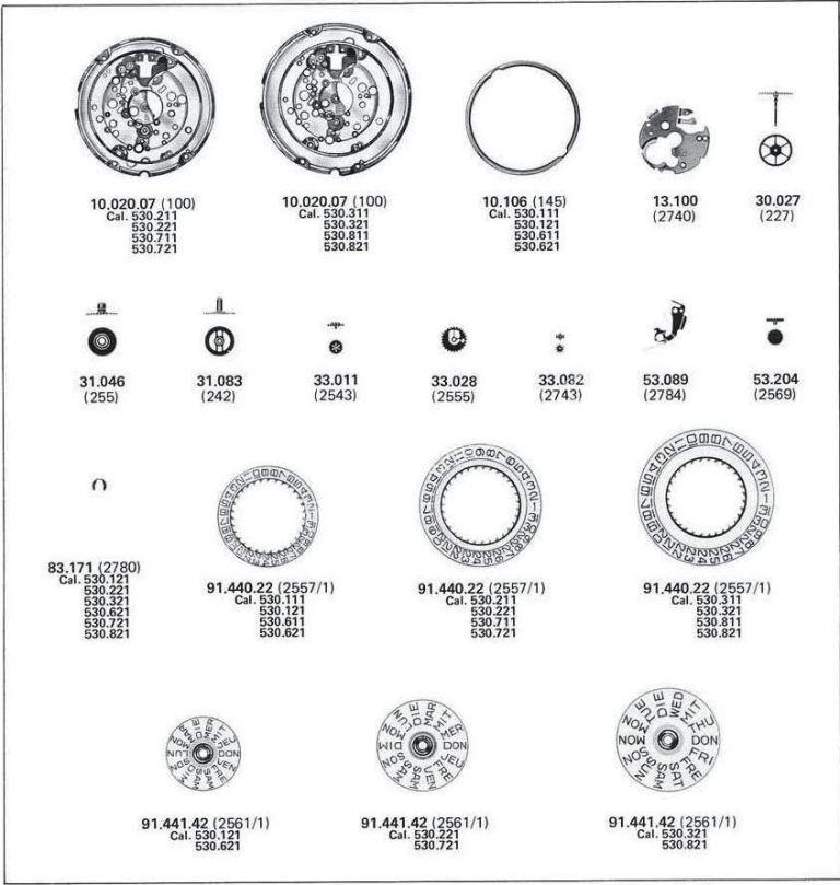 A Schild AS Calibre 530.611 Watch Date spare parts A Schild AS Calibre 530.611 Watch Date spare parts