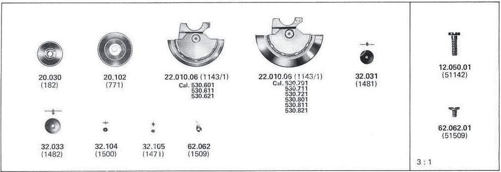 A Schild AS Calibre 530.811 Watch Automatic spare parts A Schild AS Calibre 530.811 Watch Automatic spare parts
