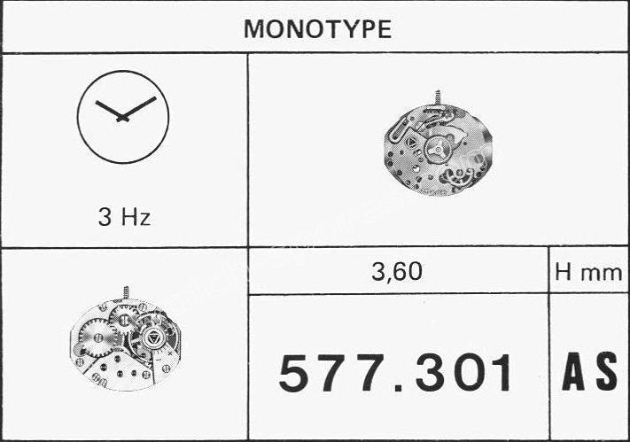 A Schild AS Calibre 577.301 Watch Movements A Schild AS Calibre 577.301 Watch Movements