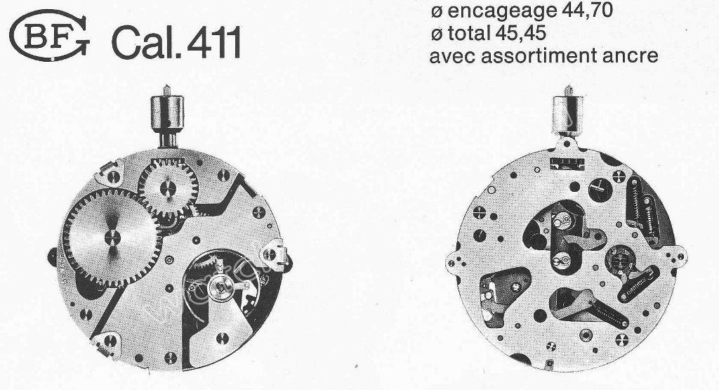 BFG Baumgartner 411 Watch Movements BFG Baumgartner 411 Watch Movements