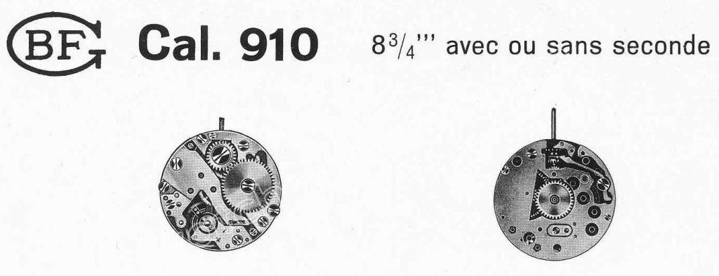 BFG Baumgartner 910 Watch Movements BFG Baumgartner 910 Watch Movements