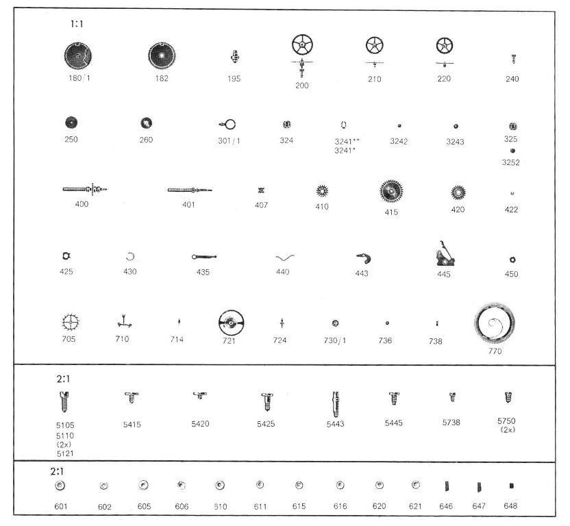 Certina 13 51 Watch spare parts Certina 13 51 Watch spare parts