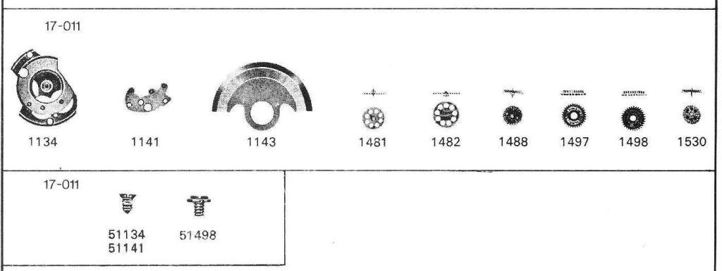 Certina 17 021 Watch Automatic spare parts Certina 17 021 Watch Automatic spare parts
