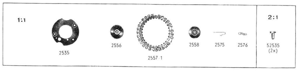 Certina 17 251 Watch Date spare parts Certina 17 251 Watch Date spare parts