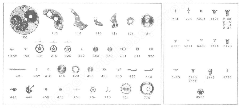 Certina 20 10 Watch spare parts Certina 20 10 Watch spare parts