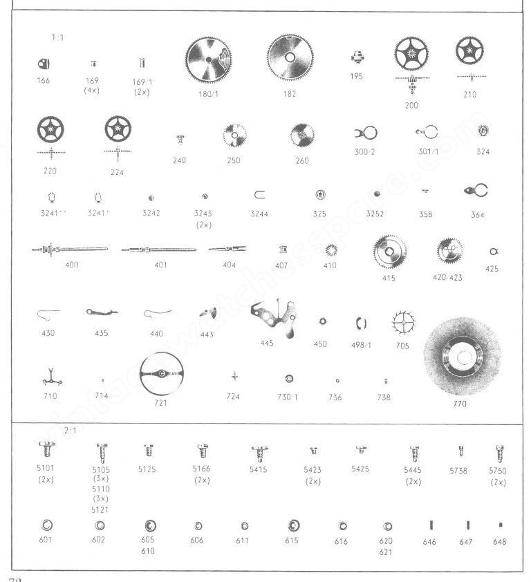 Certina 23 30 Watch spare parts Certina 23 30 Watch spare parts