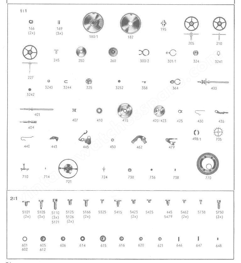Certina 23 36 Watch spare parts Certina 23 36 Watch spare parts