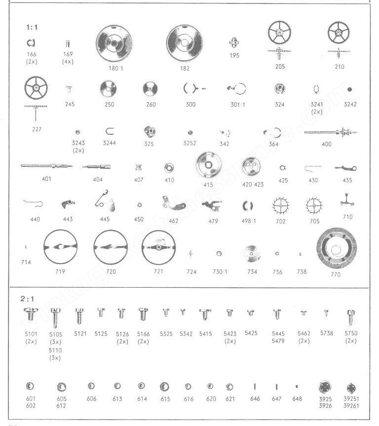 Certina 25 36 Watch spare parts Certina 25 36 Watch spare parts