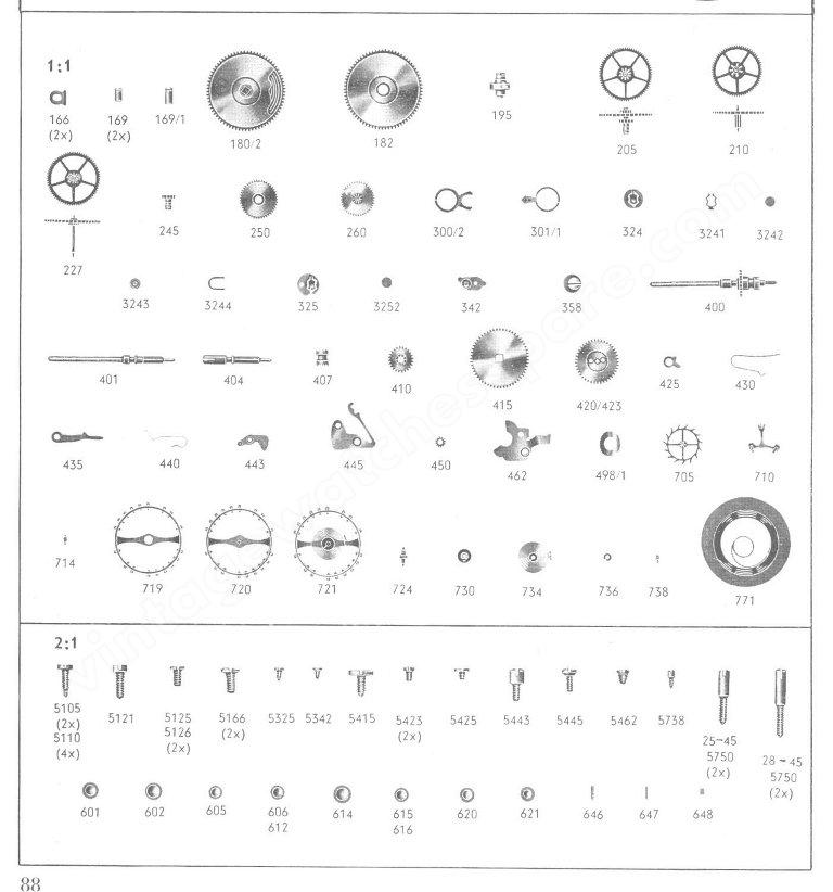 Certina 25 45 Watch spare parts Certina 25 45 Watch spare parts