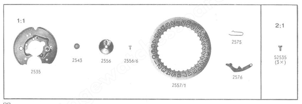 Certina 25 651 Watch Date spare parts Certina 25 651 Watch Date spare parts