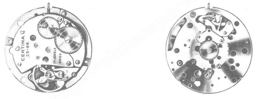 Certina 25 66 watch movements Certina 25 66 watch movements