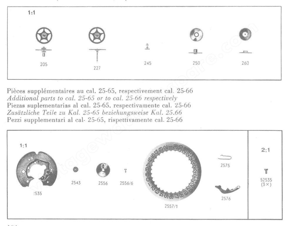 Certina 25 661 Watch Date spare parts Certina 25 661 Watch Date spare parts