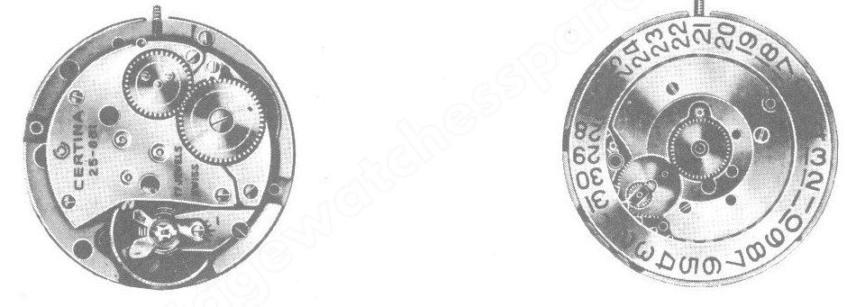 Certina 25 661 watch movements Certina 25 661 watch movements