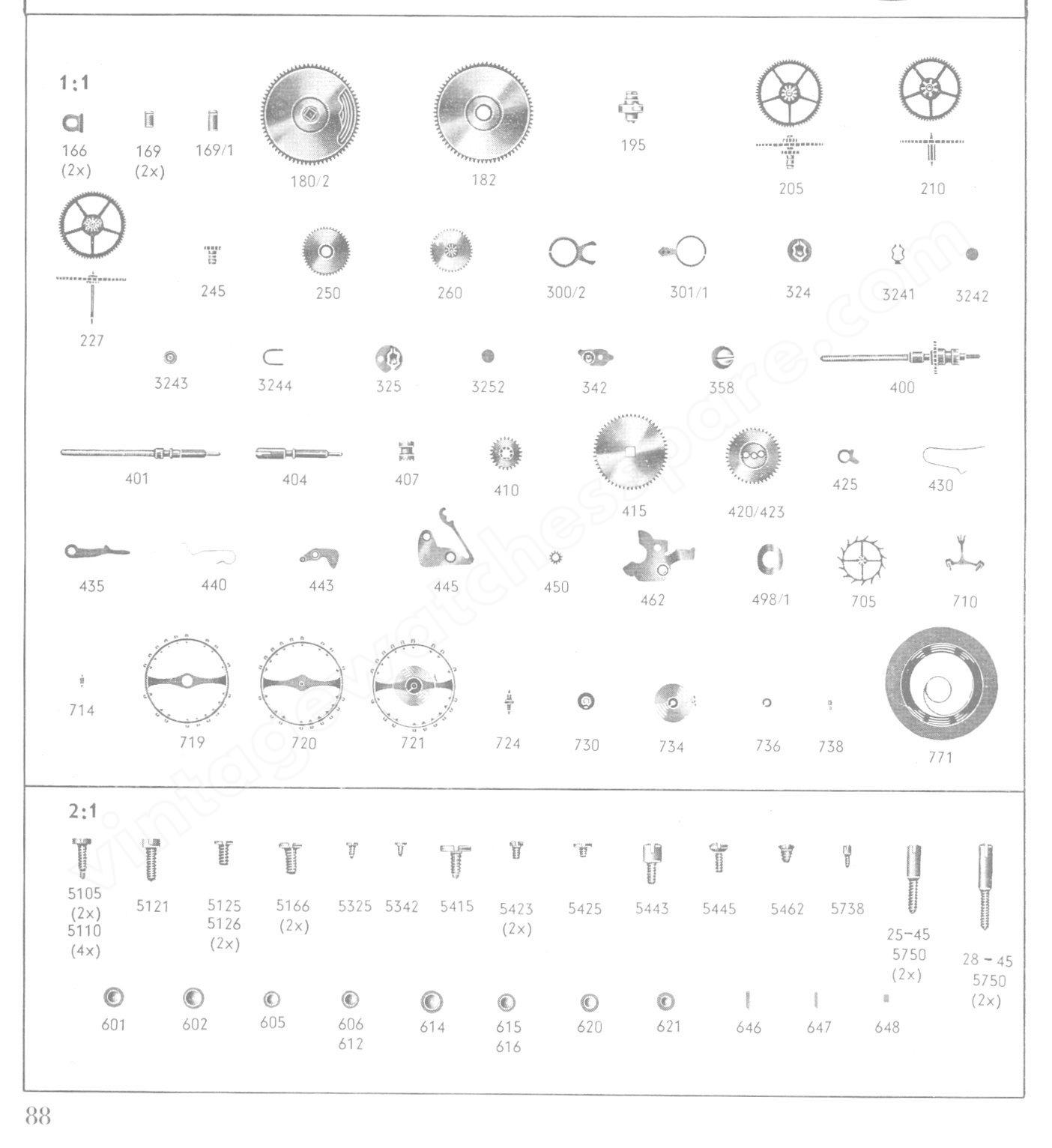 Certina 28 451 Watch spare parts Certina 28 451 Watch spare parts