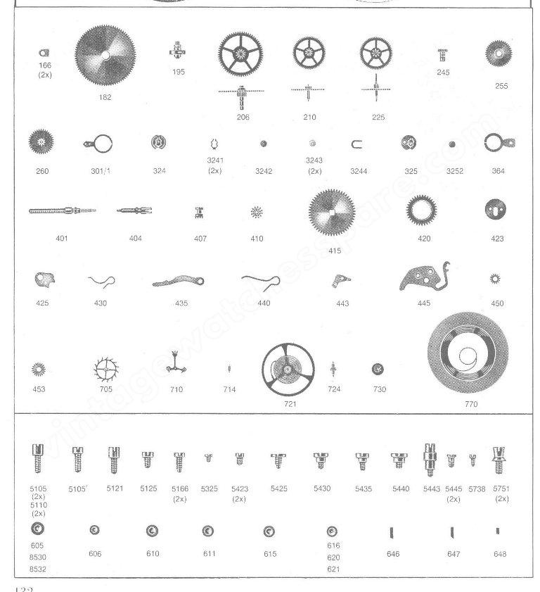Certina 29 053 Watch spare parts Certina 29 053 Watch spare parts