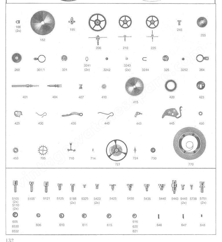 Certina 29 0631 Watch spare parts Certina 29 0631 Watch spare parts
