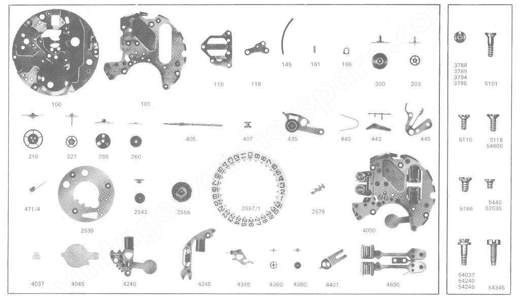Certina 29 152 Watch spare parts Certina 29 152 Watch spare parts