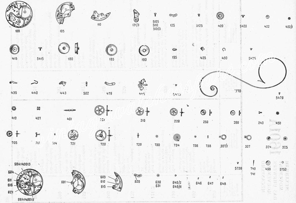 Chaika 1601A Watch spare parts Chaika 1601A Watch spare parts