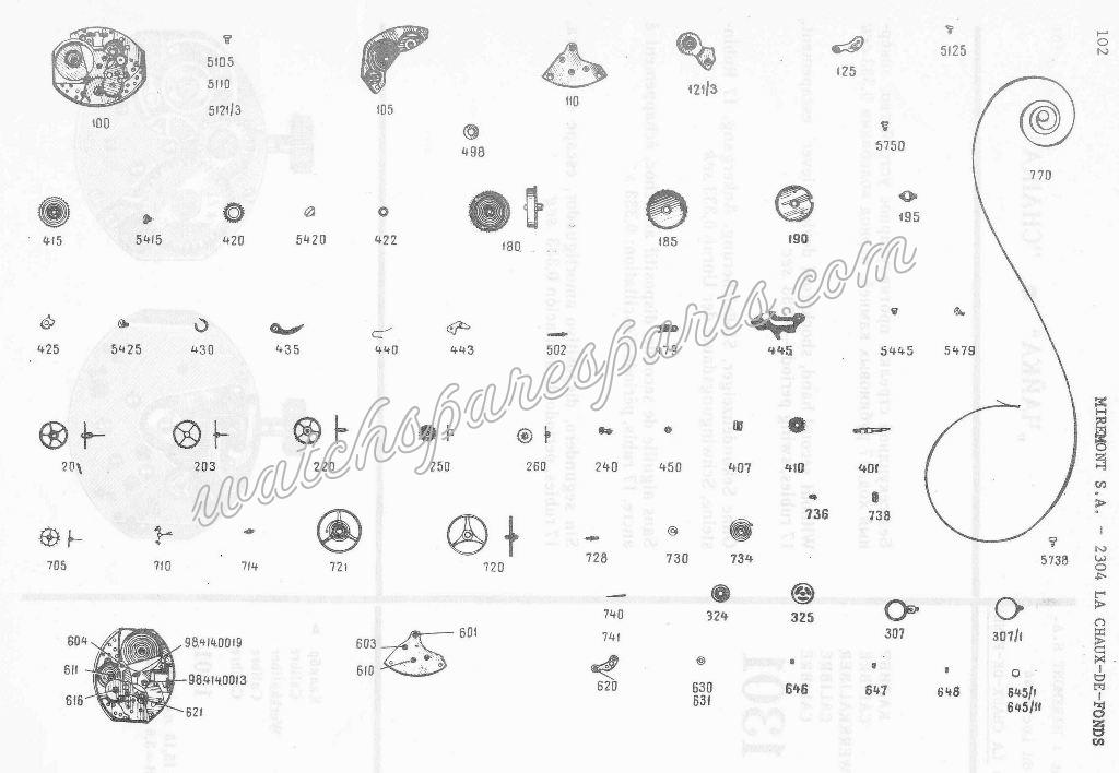 Chaika 1301 Watch spare parts Chaika 1301 Watch spare parts