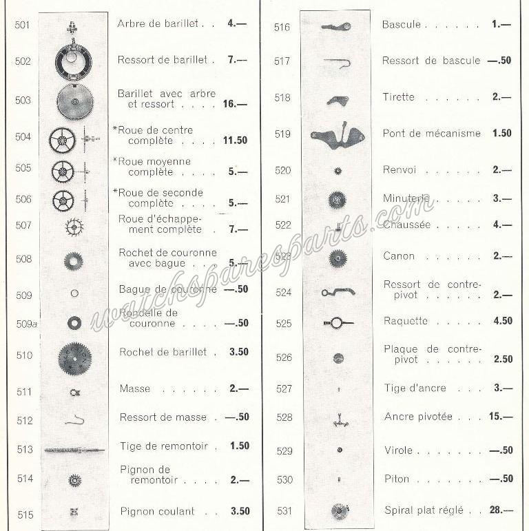 Election 645 S Watch spare parts Election 645 S Watch spare parts