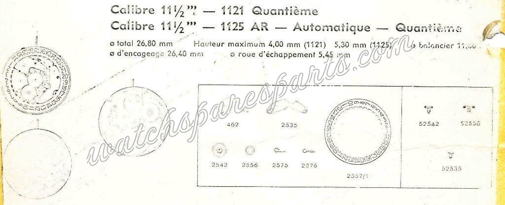 Enicar AR 1121 Watch Date spare parts Enicar AR 1121 Watch Date spare parts